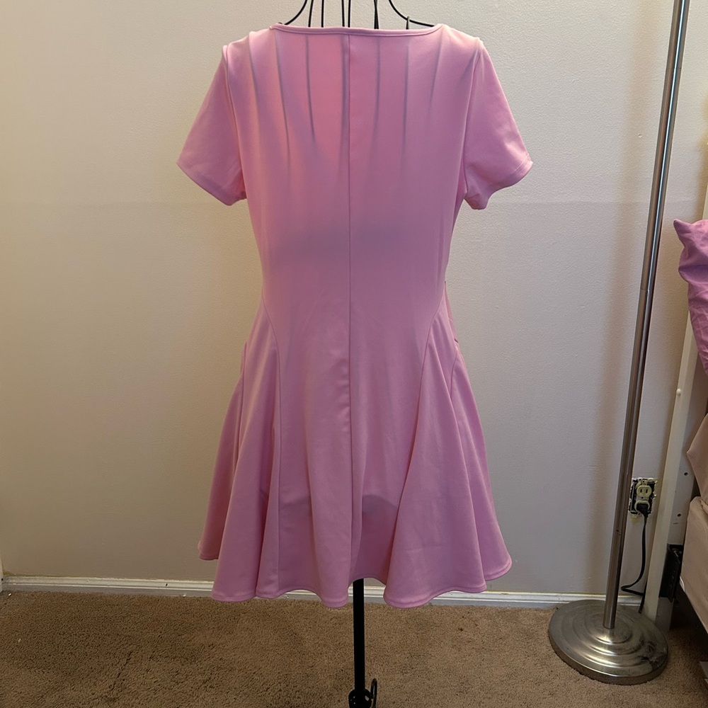 SHEIN Blush Pink Short Sleeve Dress - Picture 2 of 3
